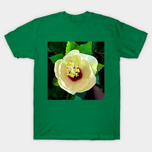 Hibiscus White Plant T-Shirt